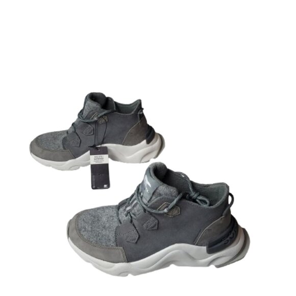 Sorel Kinetic Rnēgd Caribou Chunky Waterproof Sneakers Gray Sz 7.5 Fall Winter - Picture 8 of 10